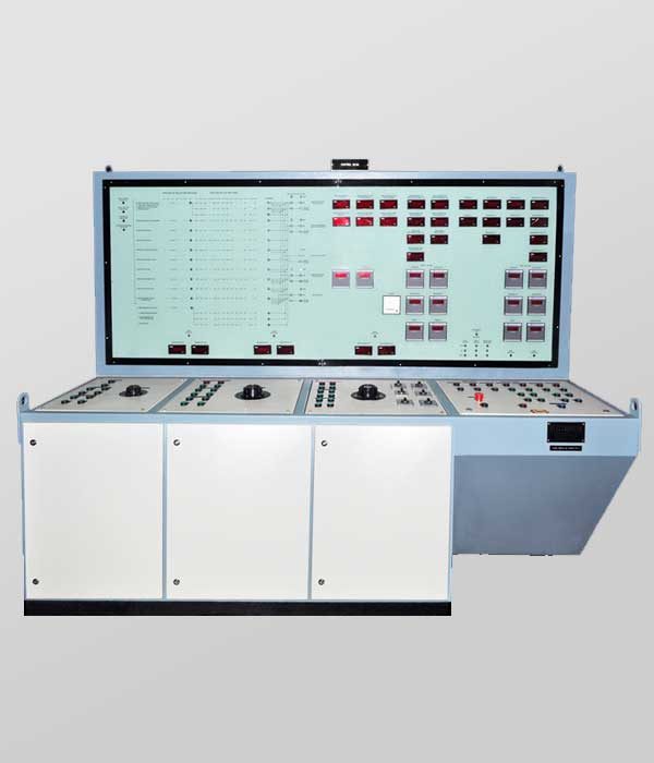 Front View Of Control Desk (Test Bench) With Mimic