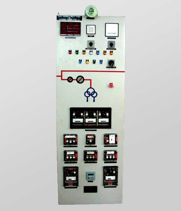 Front View of 33KV Single Feeder Relay & Control Panel (Simplex Type)