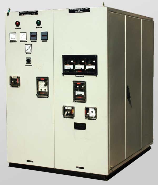 Front View of 33KV Singtle Feeder Relay & Control Panel (Duplex Type)