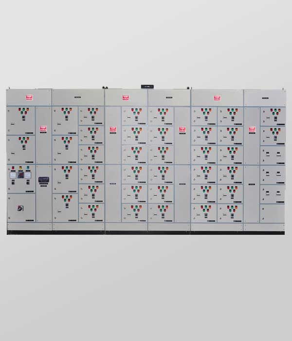 Front View of MCC Panel for Sewage Treatment Plant