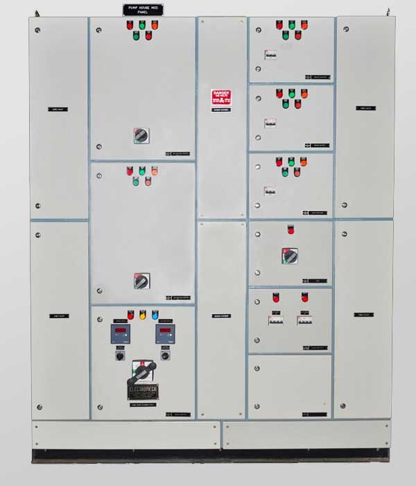 Front View of Pump MCC Panel