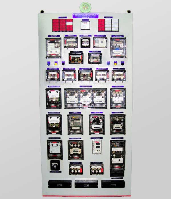 Front View of Relay Control Panel for 4MW, 6.6KV Hydro Electric Power Project (Simplex Type)