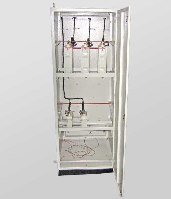 Internal View of Capacitior Layout Of Automatic Power Factor Correction Control Panlel