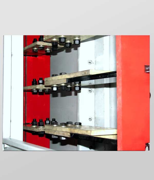 Jointing View of Busbars with Coupling Plates Using High Tensile Bolts