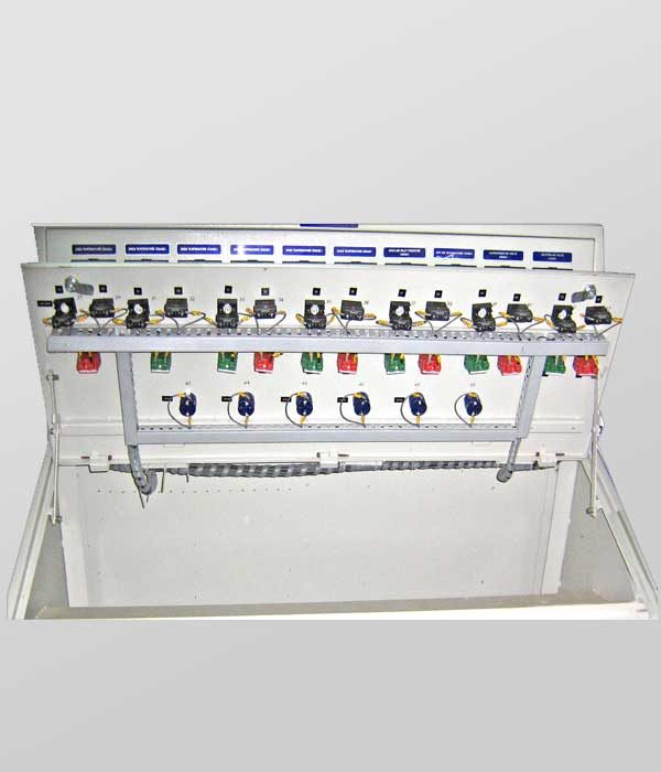 Wiring Layout of Horizontal Facia of Process Control & Instrumentation Control Desk